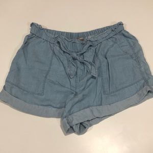 Aerie Camp Light Blue Pull On Short